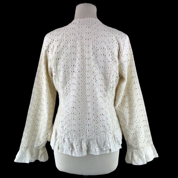 NWOT The Pyramid Collection Eyelet Lace Jacket NEW - Picture 4 of 14